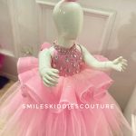 wavy tiered stoned dress