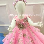 Handbeaded structured dress