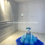 Blue ombre lux ruffles set