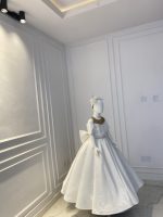 crisscross shoulder little bride dress - Image 4